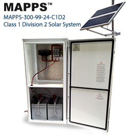 300 Watt 24VDC 99Ahr Class 1 Division 2 Solar System