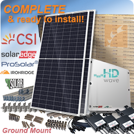 Canadian Solar KuMax CS3U-400MS Ground Mounted Solar Panel Systems