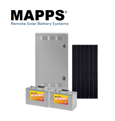 90W 24VDC 108Ahr Pole-Mounted Battery Enclosure Solar System