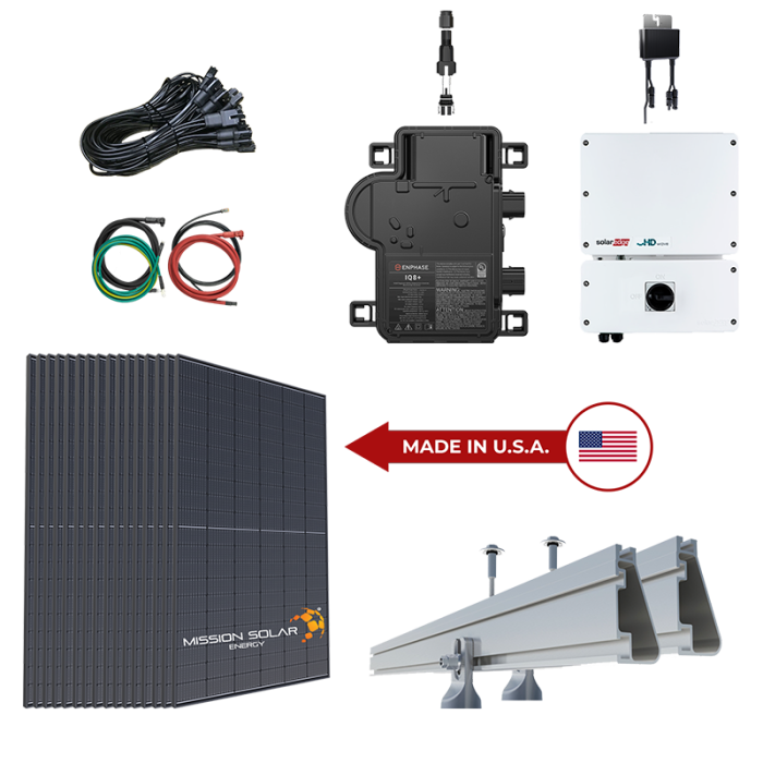 10.32 KW Mission Solar MSE430SX9Z 430W Grid-Tied Solar System