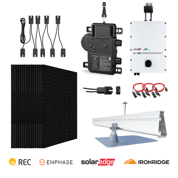 10.53 KW REC405AA Alpha Pure Residential Solar System