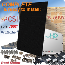 10.89kW CS1H-330MS-Black SolarEdge / Canadian Solar System