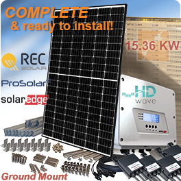 15.36kW Home REC N-PEAK Ground-Mounted Solar Panel System