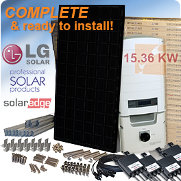 LG NeON Black 15kW LG320N1KA5 Solar Panel System