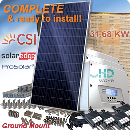 31.68kW Canadian Solar CS6U330P Ground-Mounted Solar Panel System