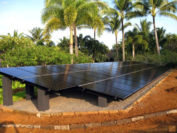 6 KW Custom Ground Mounted Solar System on Kauai