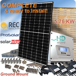 5.76kW DIY N-PEAK Ground-Mounted Solar Panel System