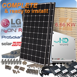 6.66kW LG NeON R LG370Q1C-V5 DIY Solar System