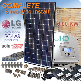 6kW LG Mono X Plus LG300S1CA5 SolarEdge HD Wave System