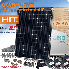 7.26kW Panasonic HIT N330 Grid-tied Solar System