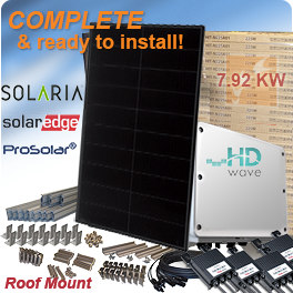 7.92kW Solaria PowerXT 360R-PD Grid-tied Solar System