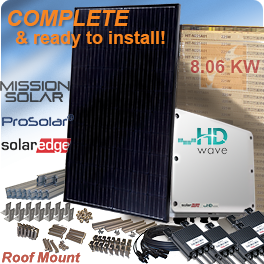 8.06 KW Mission Solar MSE310SQ8T Grid-tied Solar System