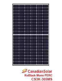 Canadian Solar KuBlack CS3K-305MS 305W Mono PERC Solar Panel