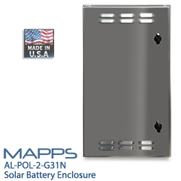 MAPPS Weatherproof NEMA 3R Two Group 31 Battery Enclosure