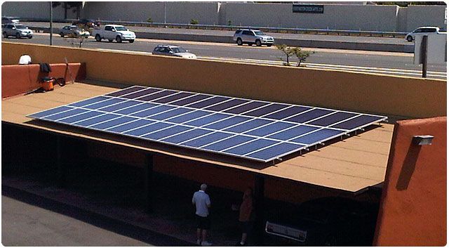 90 KW Carport Mounted Solar System