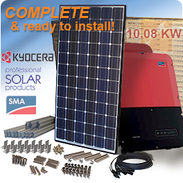 10.8 KW Kyocera KU270-6MCA Solar System - Low Wholesale Price