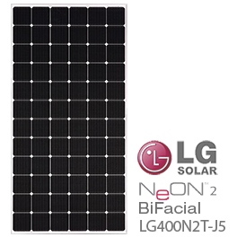 LG NeON 2 BiFacial LG400N2T-J5 400W 72-Cell Solar Panel
