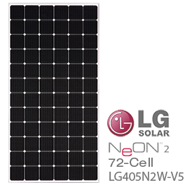 LG NeON 2 LG405N2W-V5 405W 72-Cell Solar Panel