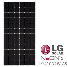 LG NeON 2 LG410N2W-A5 410W 72-Cell Solar Panel