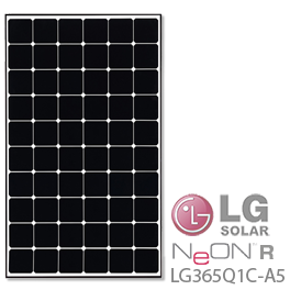 LG NeON R LG365Q1C-A5 365W Solar Panel