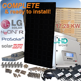 17kW LG NeON R Solar Panel System