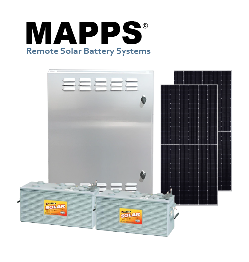 400 Watt 24VDC 265Ahr Off-Grid Enclosure Solar System