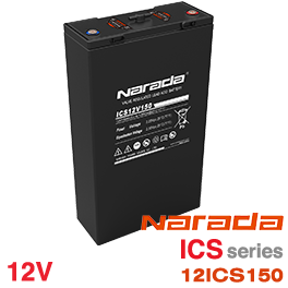 Narada 12ICS150 12V Intensive Front Terminal Gas Escape AGM-Acid Battery