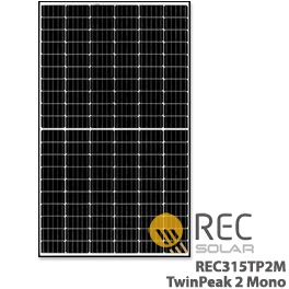 REC 315W REC315TP2M TwinPeak 2 Mono Solar Panel - Low Price