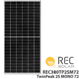 REC 380W REC380TP2SM72 TwinPeak 2S Mono 72 PERC Solar Panel Price