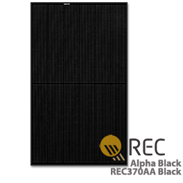 REC Alpha REC370AA Black Solar Panel