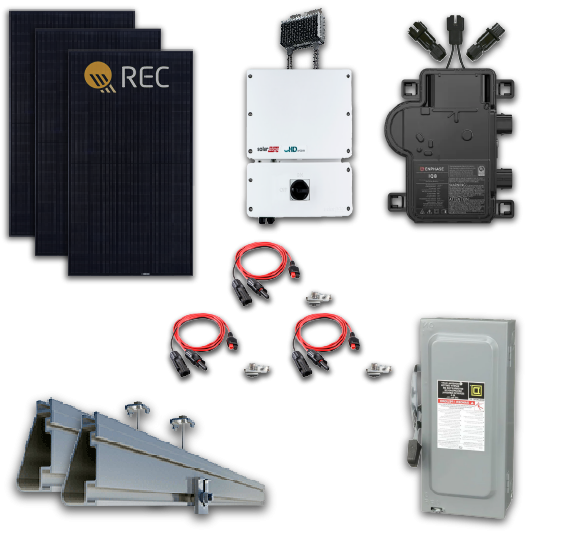 COMPLETE REC N Peak 3 REC400NP3 400W Solar Panel Systems