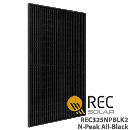 REC325NPBLK2 325W REC N-Peak All-Black Solar Panel