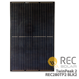 REC TwinPeak REC280TP2-BLK2 Solar Panel Wholesale Price