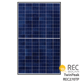 REC TwinPeak REC270TP BLK Solar Panel - Wholesale Price