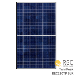 REC TwinPeak REC280TP BLK Solar Panel