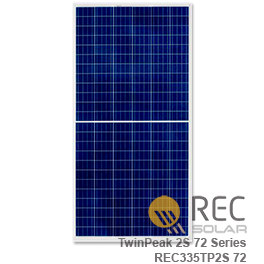 REC TwinPeak REC335TP2S 72 Solar Panel - 335 Watt