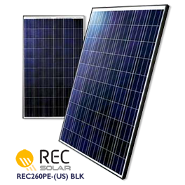 REC Solar REC260PE-(US) BLK Solar Panel