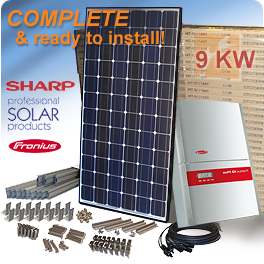 Sharp and Fronius IG Plus 9KW Solar System