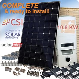 10.8 KW SuperPower CS6K-300MS-T4 Solar Panel System