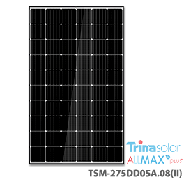 Trina Allmax M Plus TSM-275DD05A.08(II) 275 Watt PV Module with white backsheet