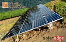 ground-mounted SolarEdge PV system