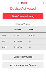 SolarEdge inverter activated via SetApp