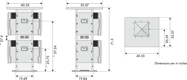 SMA Sunny Tower ST36 Dimensions