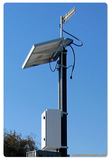 Pole Mount Solar System with NEMA enclosure