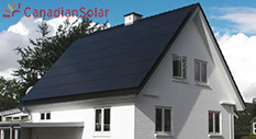 roof-mounted Canadian Solar HiDM CS1H-340MS solar panel system