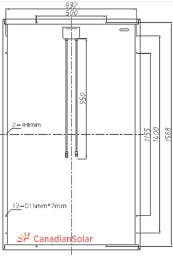 CSI 260 watt dimensions