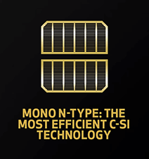 N-type NP solar panel cell