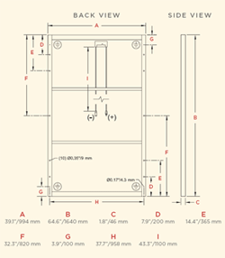 Sharp ND-216UC2 Dimensions