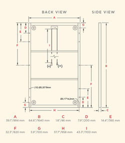 Sharp NU-U235F1 Dimensions