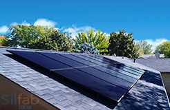 residential PV system with Silfab solar panels